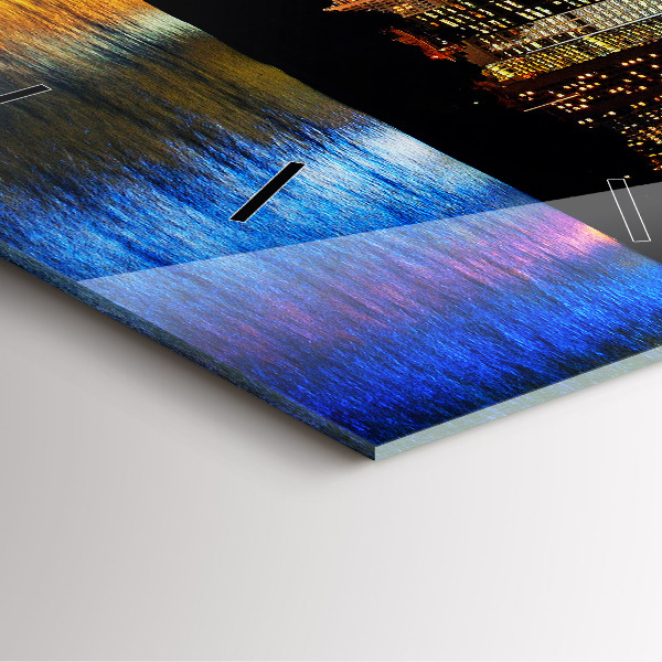 Square wall clock Sydney In The Evening