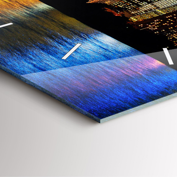 Square wall clock Sydney In The Evening