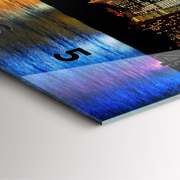 Square wall clock Sydney In The Evening