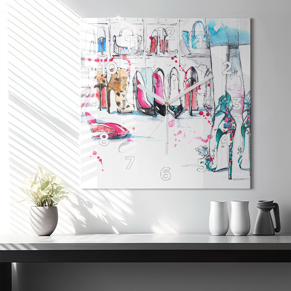 Square wall clock The element of femininity