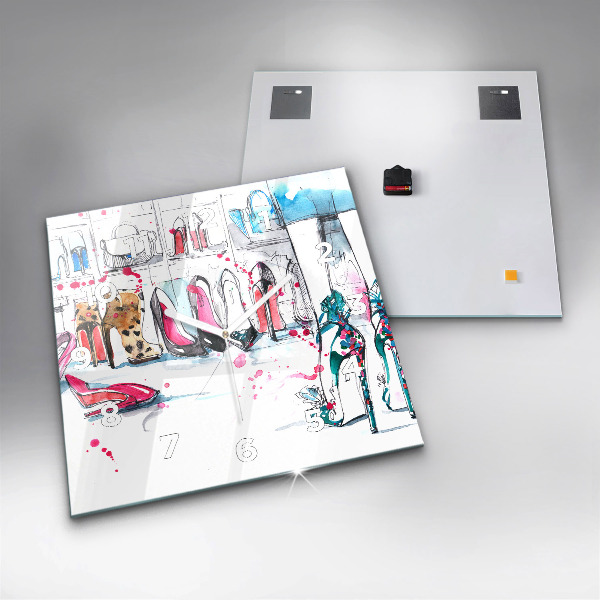 Square wall clock The element of femininity