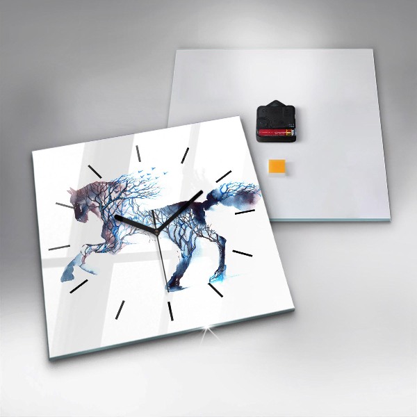 Square wall clock Nature of the animal