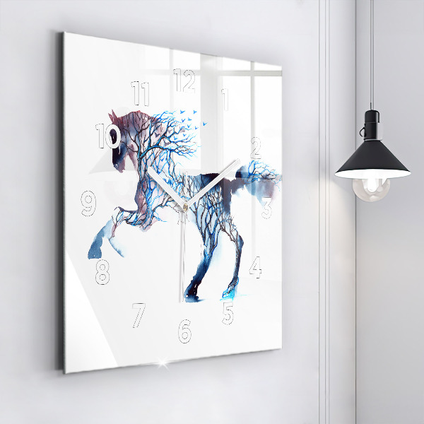Square wall clock Nature of the animal