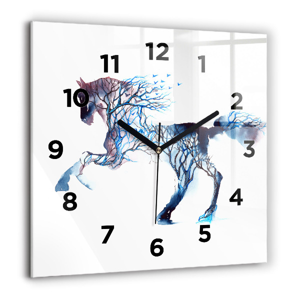Square wall clock Nature of the animal