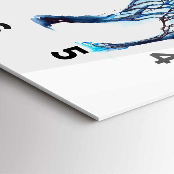 Square wall clock Nature of the animal