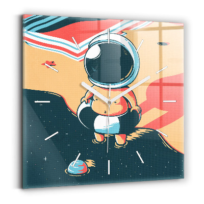 Square wall clock Children's imagination