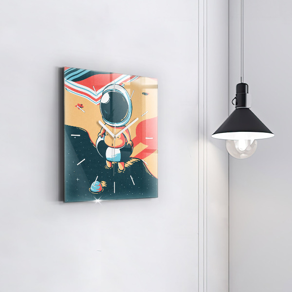 Square wall clock Children's imagination