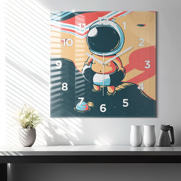 Square wall clock Children's imagination