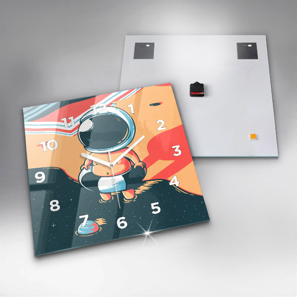 Square wall clock Children's imagination