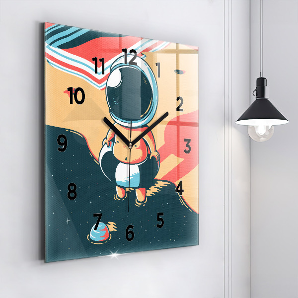 Square wall clock Children's imagination