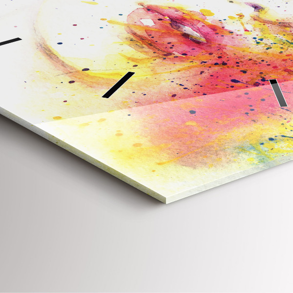 Square wall clock Portrait of a Mysterious Woman