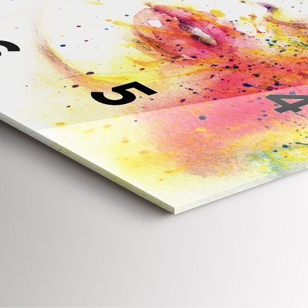 Square wall clock Portrait of a Mysterious Woman