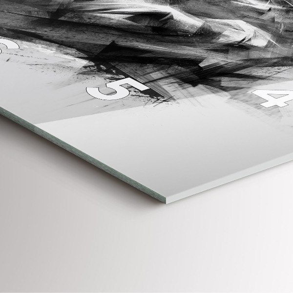 Square wall clock Painted lion