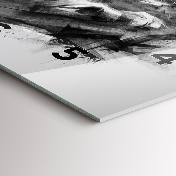 Square wall clock Painted lion