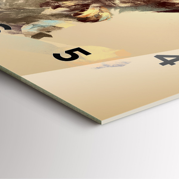 Square wall clock Owl - a sign of wisdom