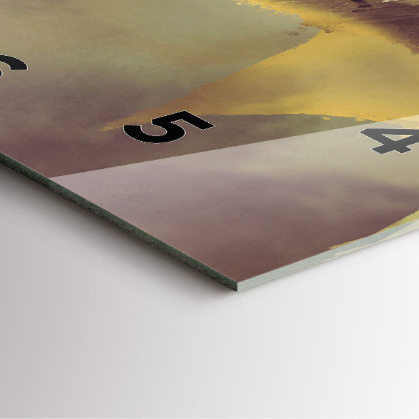 Square wall clock Dragon Rider Illustration