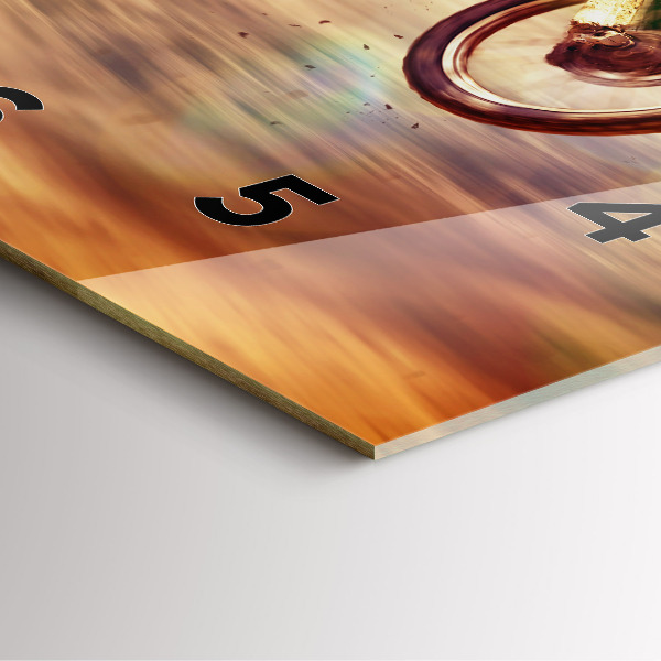 Square wall clock Motocross Enduro