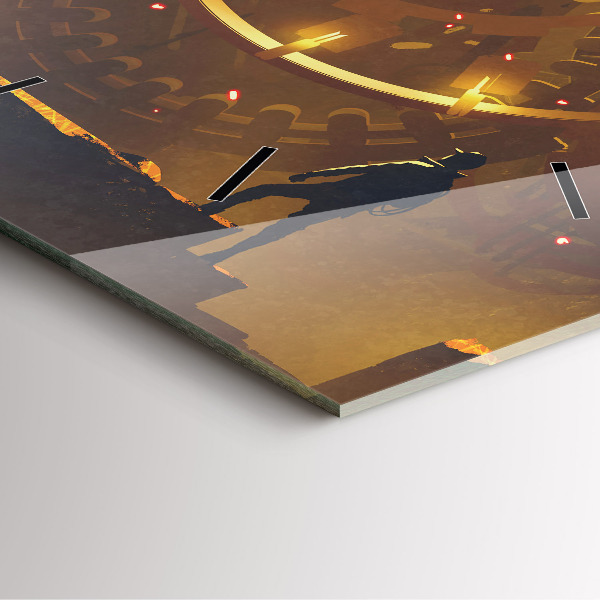 Square wall clock Time – Mechanism