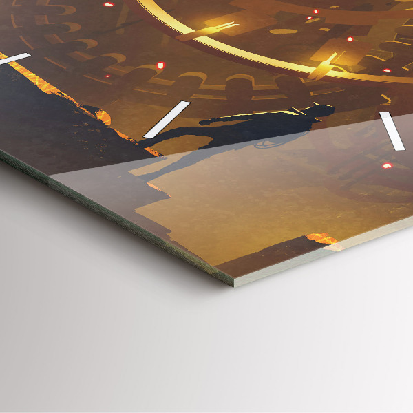 Square wall clock Time – Mechanism