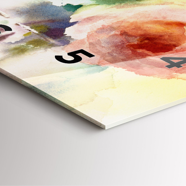 Square wall clock Visualization of Nature