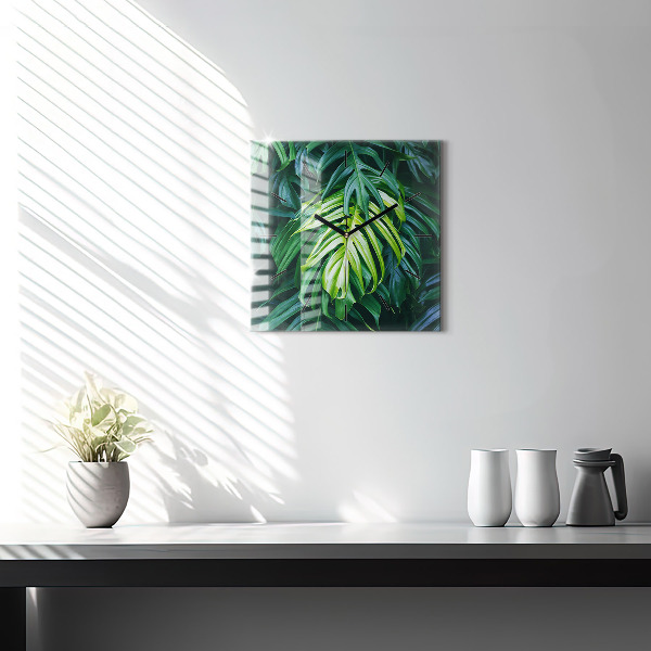 Square wall clock The Tropical Side of Nature