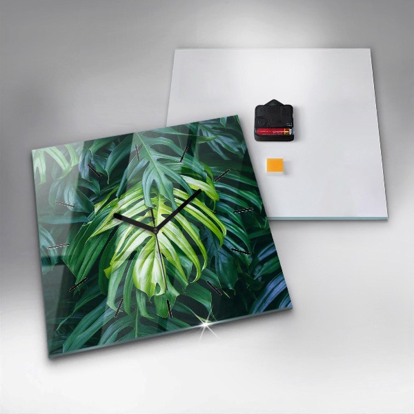 Square wall clock The Tropical Side of Nature