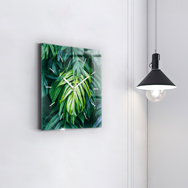Square wall clock The Tropical Side of Nature