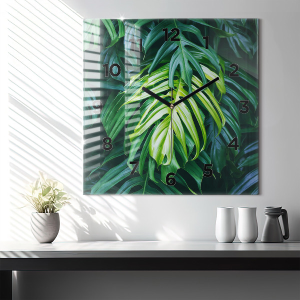 Square wall clock The Tropical Side of Nature