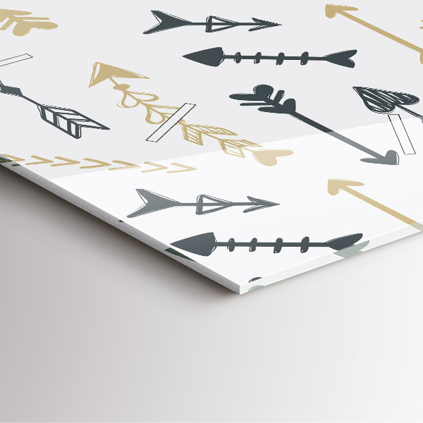 Square wall clock Geometric hipster pattern