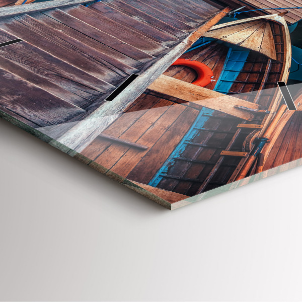 Square wall clock Pier and Lake