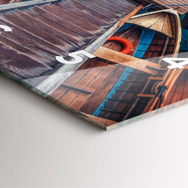 Square wall clock Pier and Lake