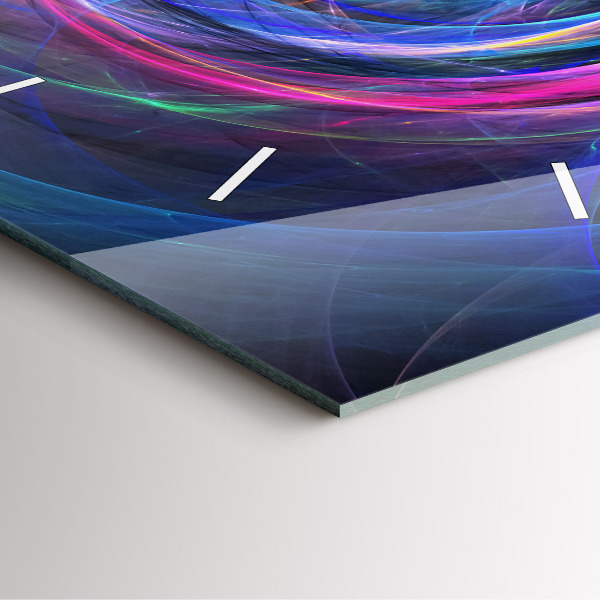 Square wall clock Colorful Fractal