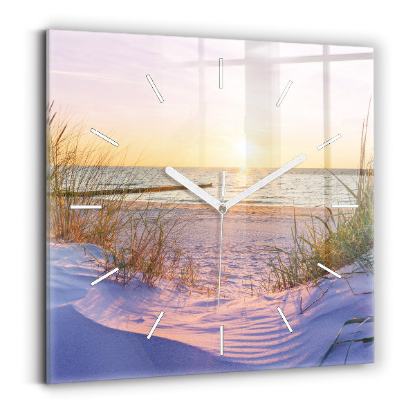 Square wall clock Polish Sunny Sea