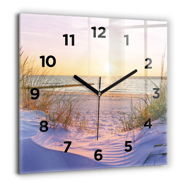 Square wall clock Polish Sunny Sea