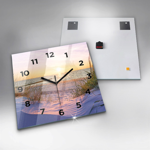 Square wall clock Polish Sunny Sea