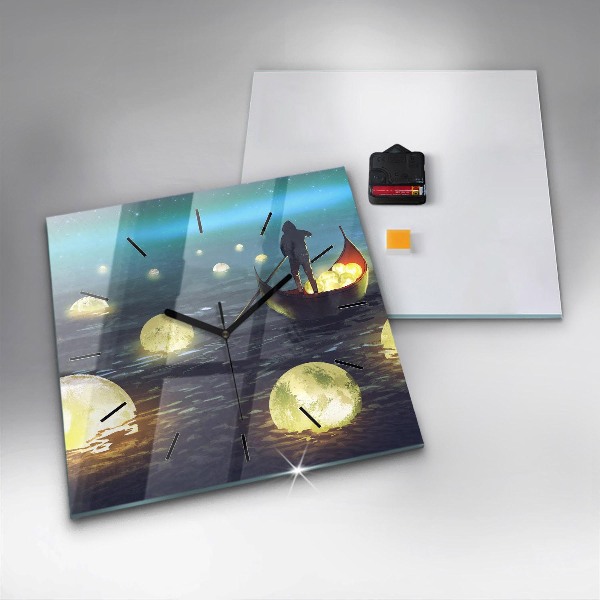 Square wall clock Abstraction