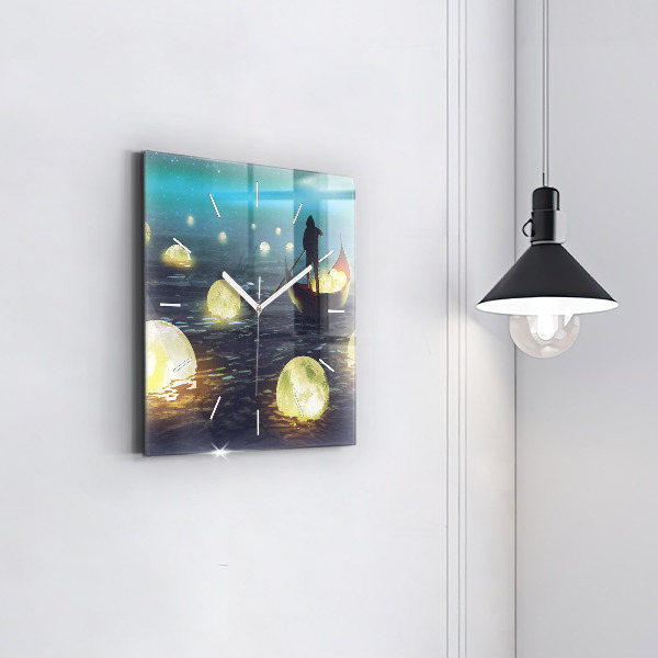 Square wall clock Abstraction