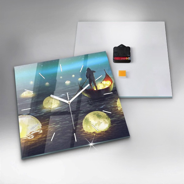 Square wall clock Abstraction