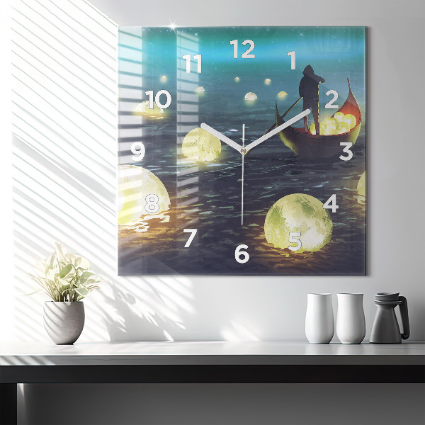 Square wall clock Abstraction