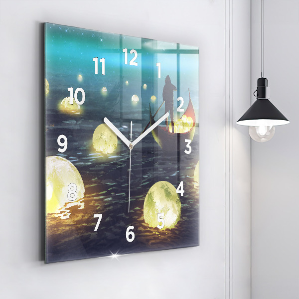Square wall clock Abstraction