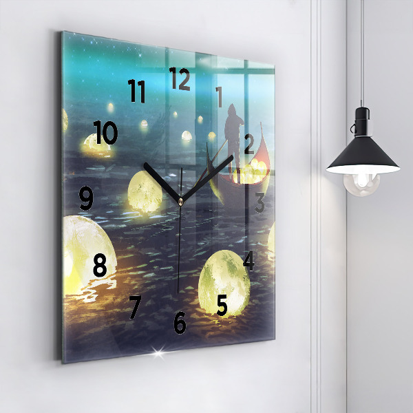 Square wall clock Abstraction