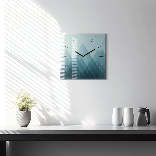 Square wall clock Geometric figures