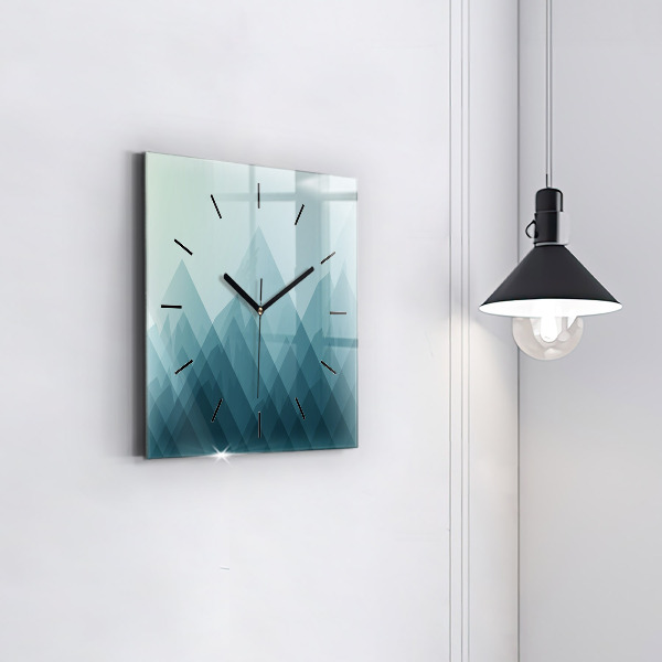 Square wall clock Geometric figures