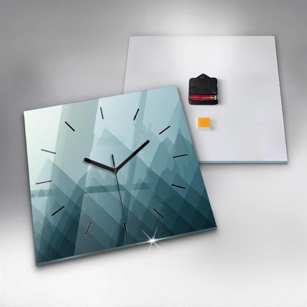 Square wall clock Geometric figures