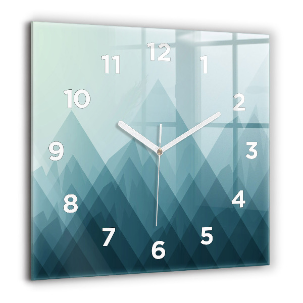Square wall clock Geometric figures