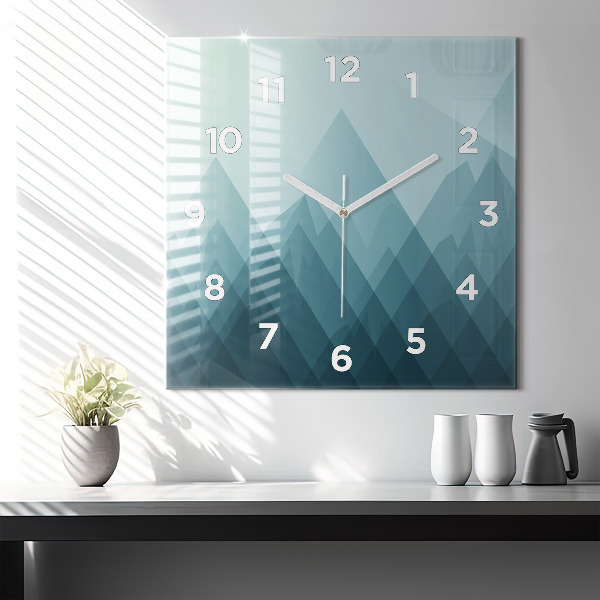 Square wall clock Geometric figures