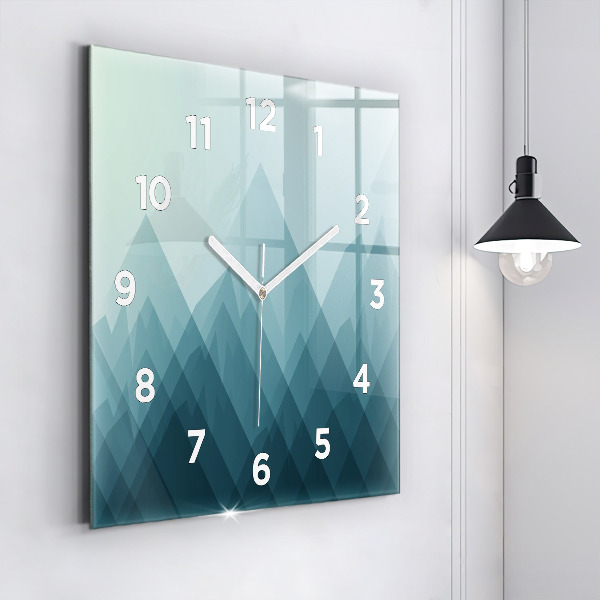 Square wall clock Geometric figures