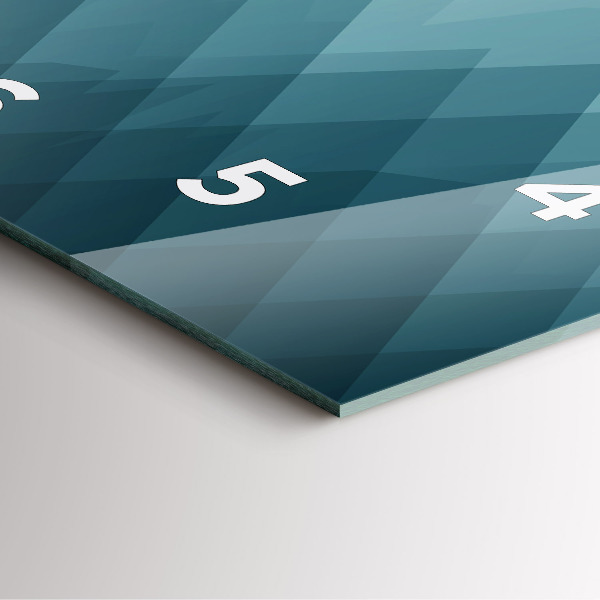 Square wall clock Geometric figures