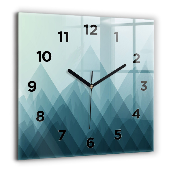 Square wall clock Geometric figures