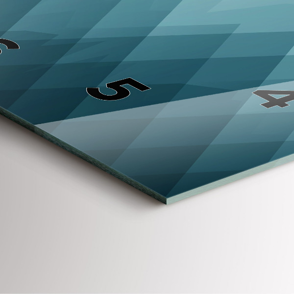 Square wall clock Geometric figures